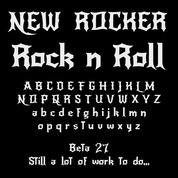 NewRocker字体 1