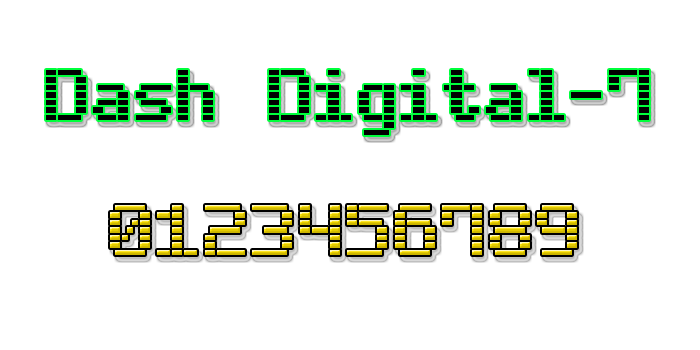Dash Digital-7字体 1