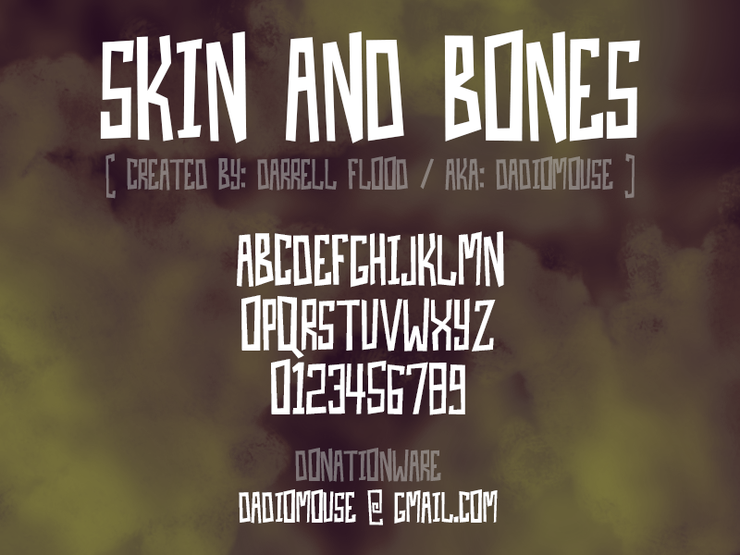 Skin And Bones字体 1