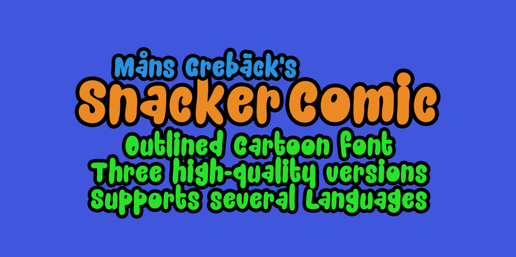 Snacker Comic字体 1