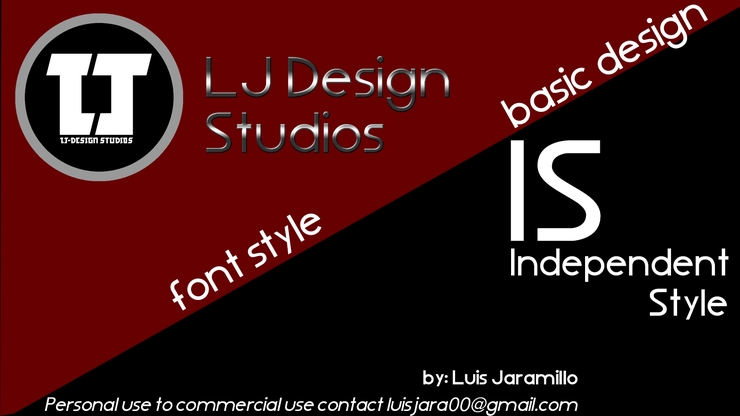 LJ Design Studios IS字体 1