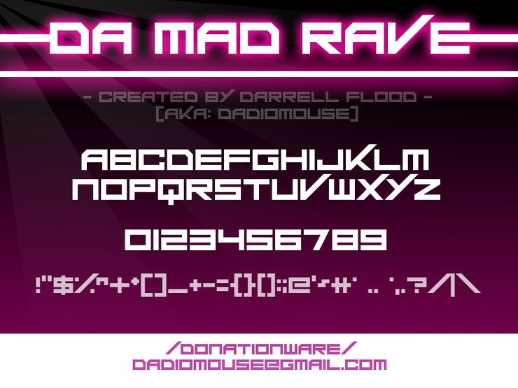 Da Mad Rave字体 1