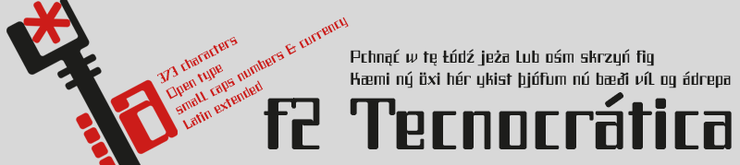 f2 Tecnocratica字体 1