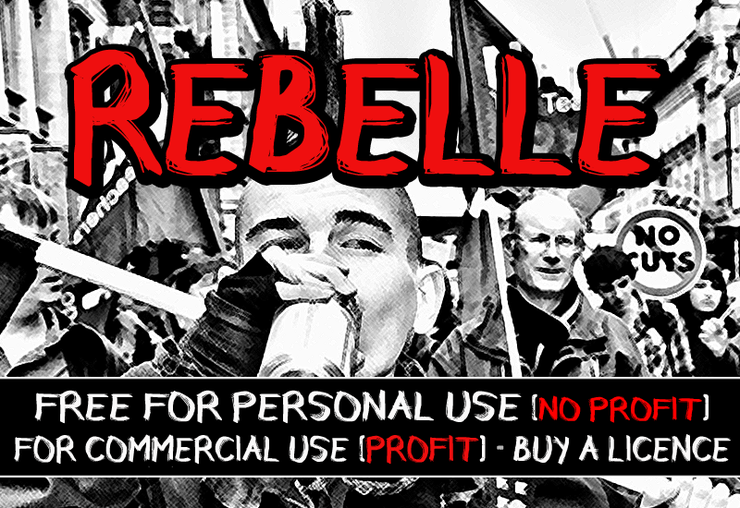 CF Rebelle字体 1
