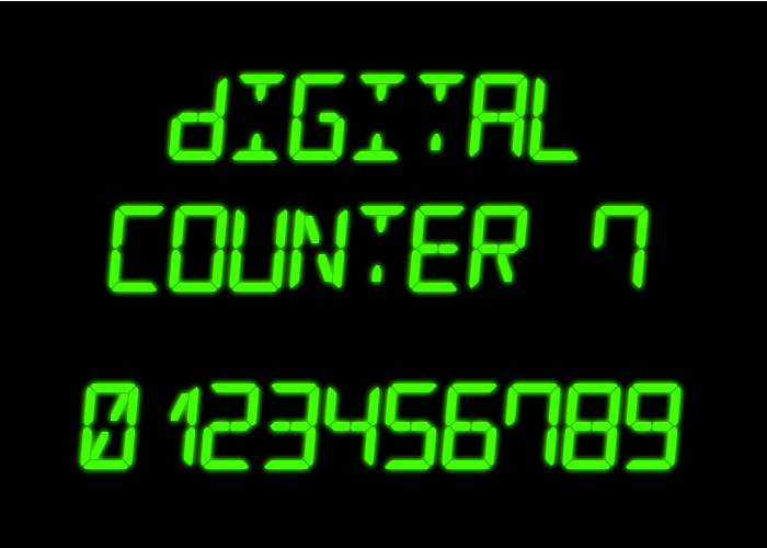 Digital Counter 7字体 1