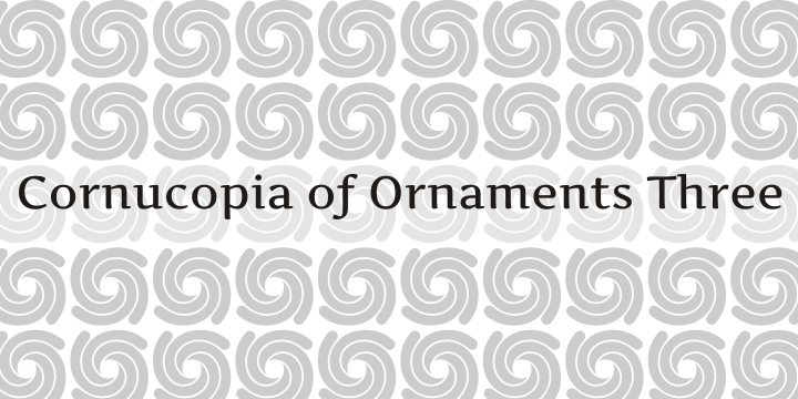 Cornucopia of Ornaments Three字体 1