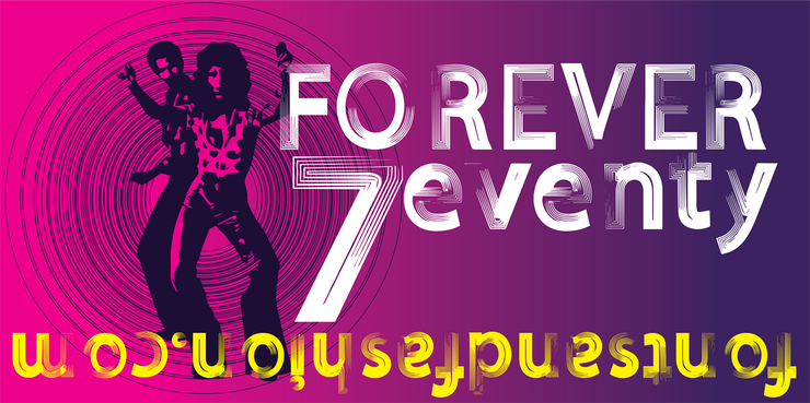 FOREVER 7entin demo字体 2