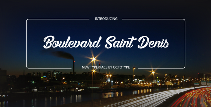 Boulevard Saint Denis字体 1