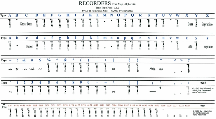 Recorders字体 1