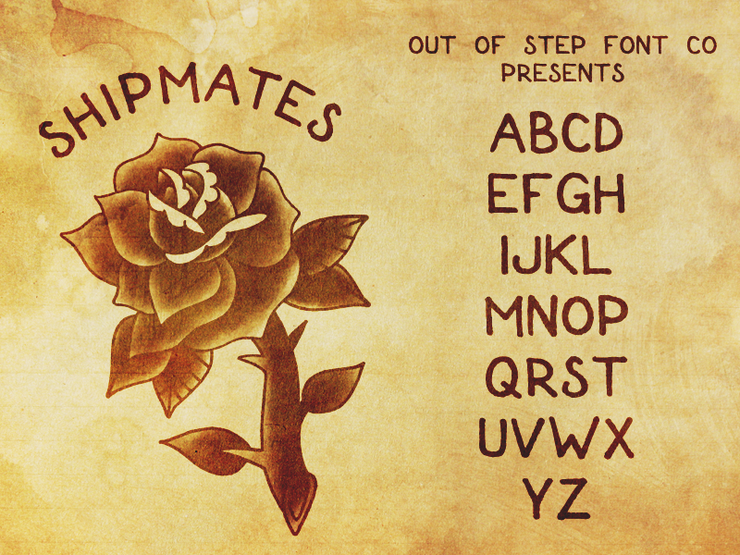 Shipmates字体 1