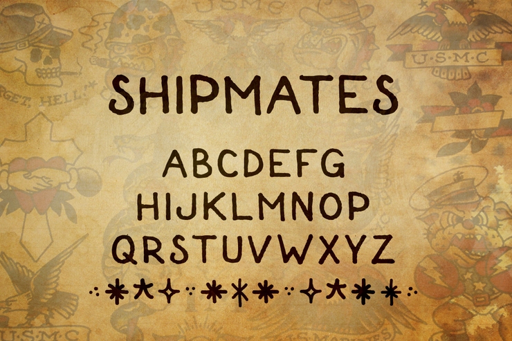Shipmates字体 6
