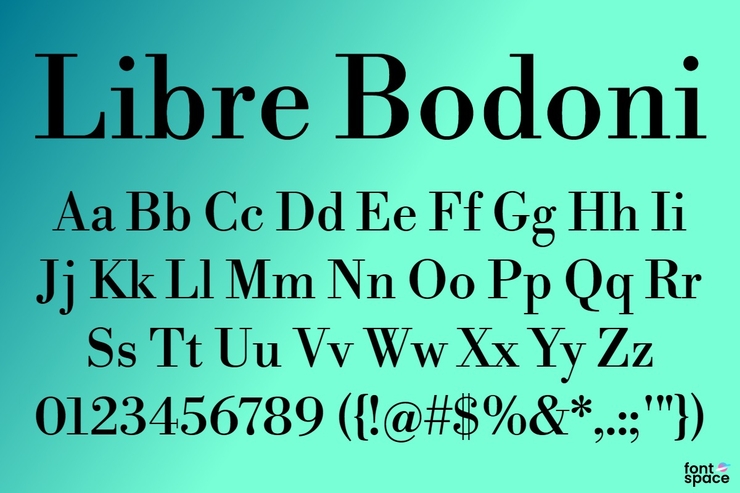 Libre Bodoni字体 1