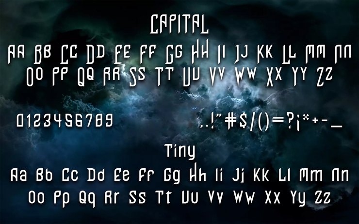 Perfect Night字体 1