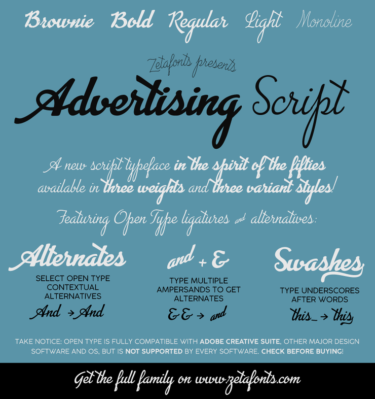 Advertising Script字体 1