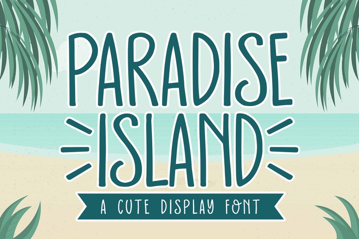 Paradise Island字体 4