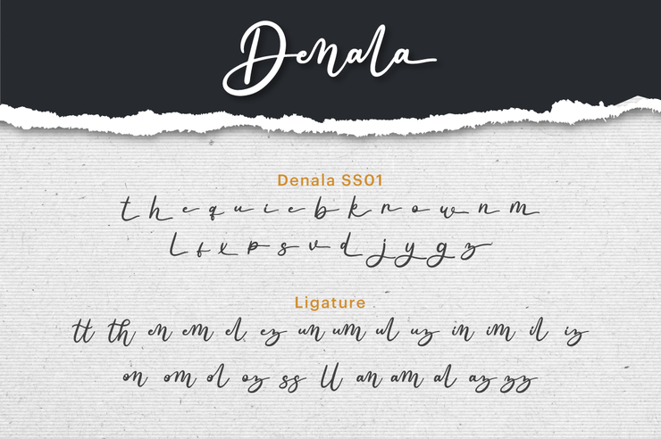 Denala字体 1