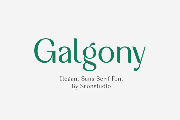 Galgony字体 1