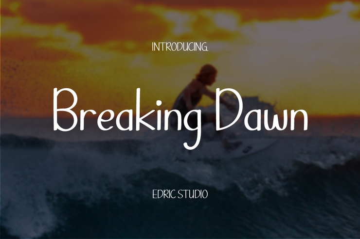 Breaking Dawn字体 1