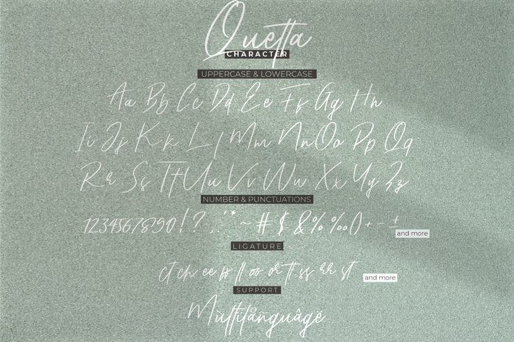 Quetta字体 3
