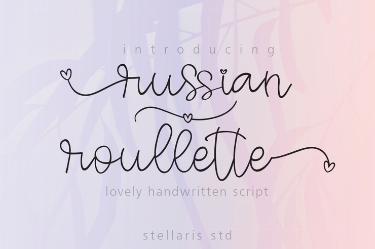 russian roullette字体 3