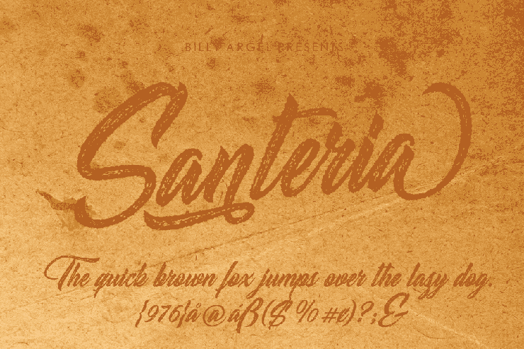 Santeria字体 1