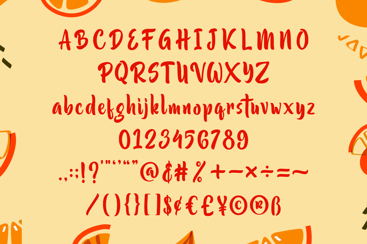 Orange Lemonade字体 9