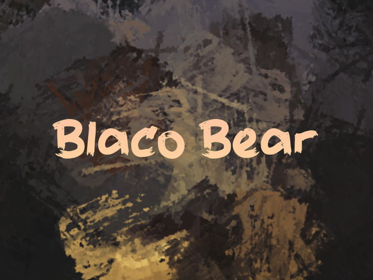 b Blaco Bear字体 1