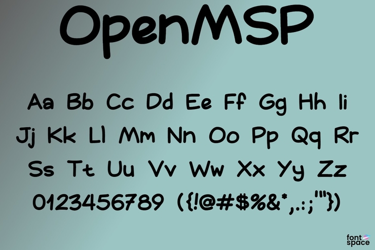 OpenMSP字体 2