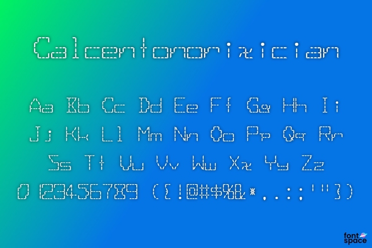 Calcentonorixician字体 1