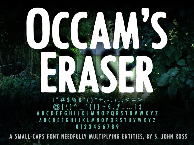 Occams Eraser字体 1