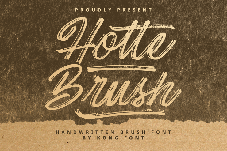 Hotte Brush字体 1