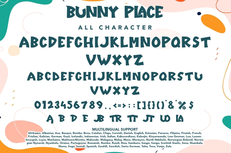 Bunny Place字体 4