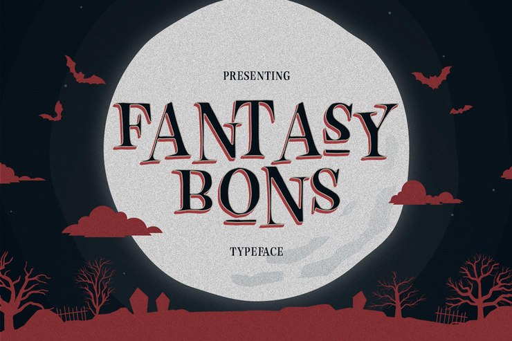 FANTASY BONS ONE字体 1