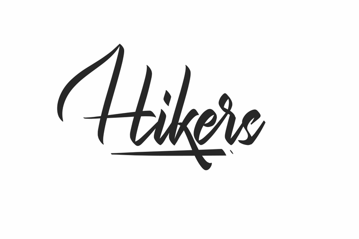 Hikers字体 1