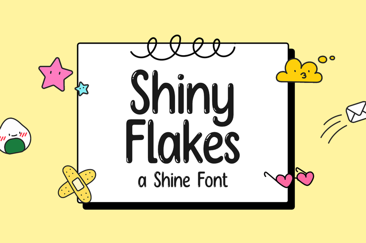 Shiny Flakes字体 1