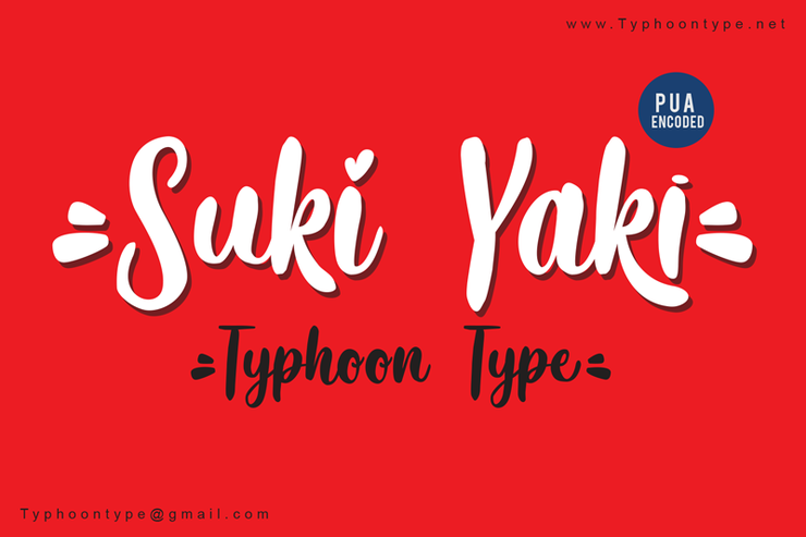 Suki Yaki -字体 1