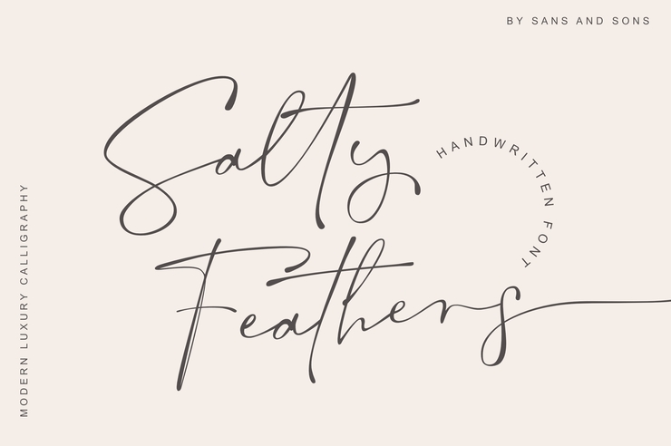 Salty Feathers字体 4