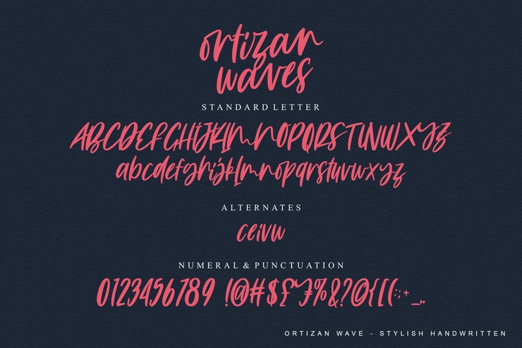 Ortizan Waves字体 7