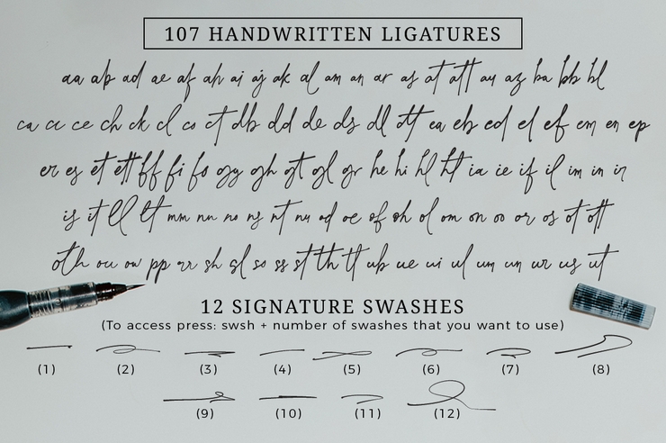 Evangelina Signature字体 3