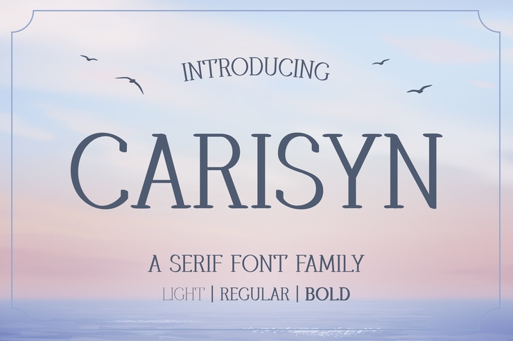 Carisyn Trial字体 6