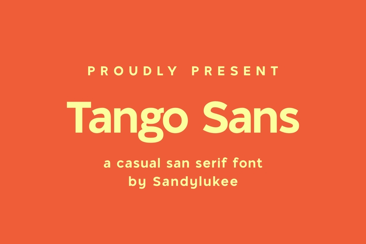Tango Sans字体 3