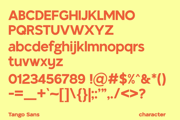 Tango Sans字体 5