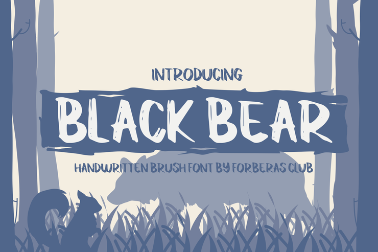 Black Bear字体 7