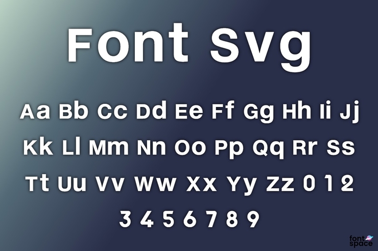 Font Svg字体 1