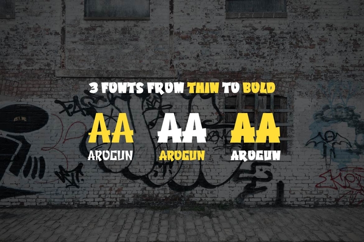 Arogun字体 2