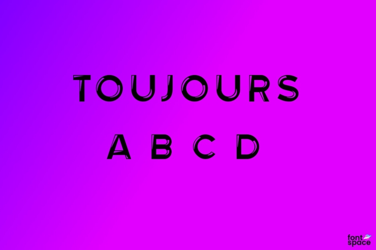 Toujours字体 3