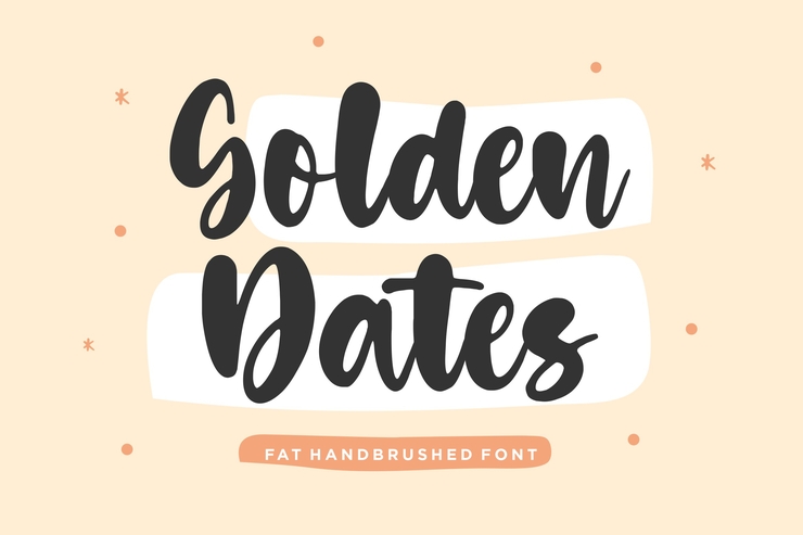 Golden Dates字体 1