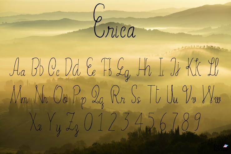 Erica Script字体 1