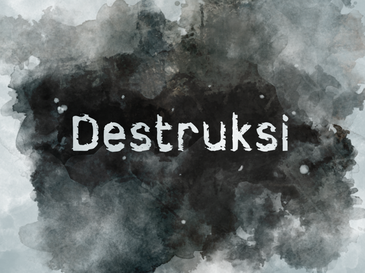 d Destruksi字体 1