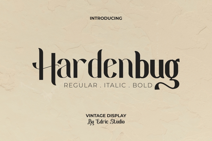 Hardenburg字体 1